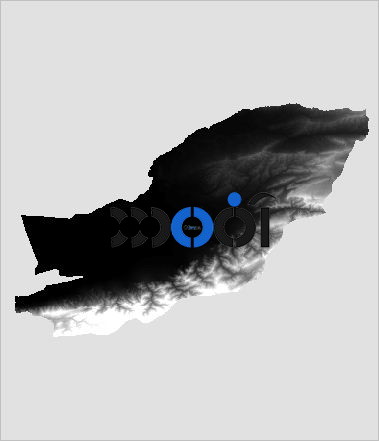 نقشه مدل رقومی ارتفاع استان گلستان